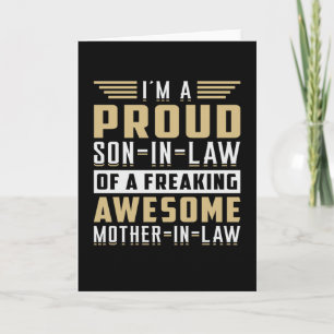 Cartão Son In Law Father In Law Proud Lawsuit Gift Idea