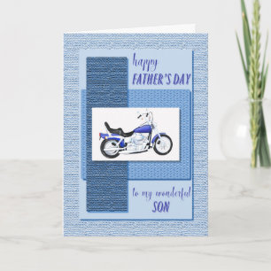 Cartão Son, motor bike Father's Day
