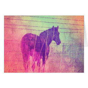 Cartão Sonhar com Cavalos