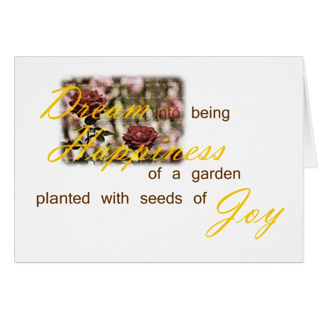 Cartão Sonhe Em Ser (Frente Horizontal)