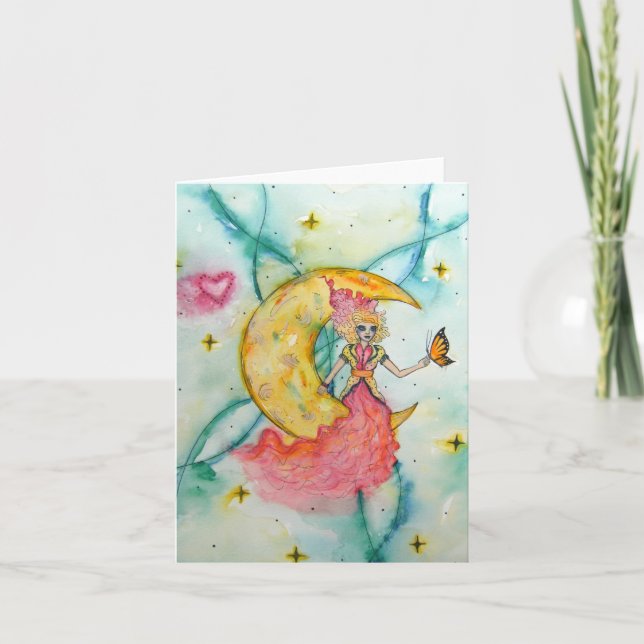 Cartão Sonhe um Notecard ideal pequeno (Frente)