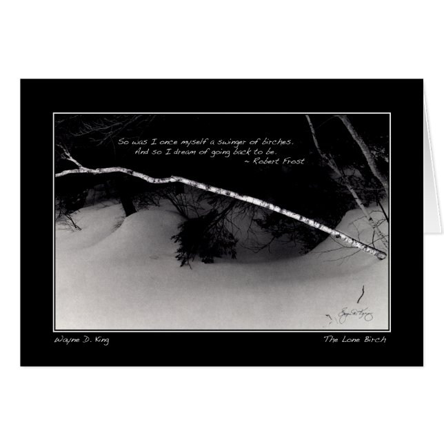 Cartão Sonho de Nascimento da Frost (Frente Horizontal)