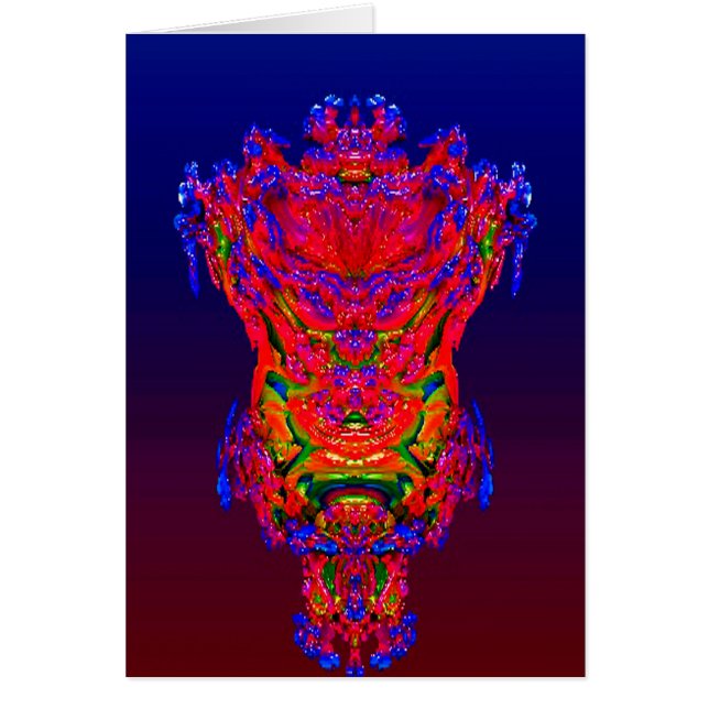 Cartão Sonho de Reflexão de abstrato (Frente)