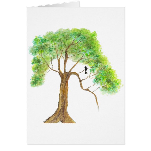 Cartão Sonho do primavera dos trabalhos artísticos (Frente)