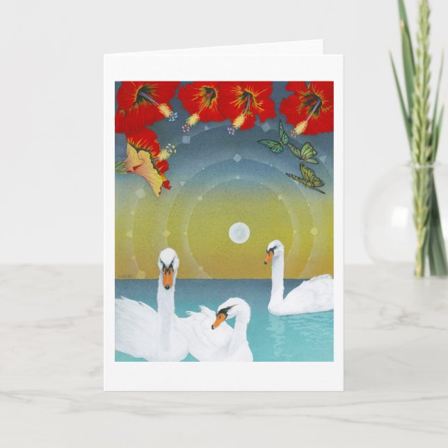 Cartão Sonho IV da borboleta (Moonset mágico) (Frente)