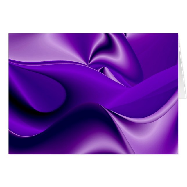 Cartão Sonho Roxo, Abstrato Fantasy Arte Arco-Íris (Frente Horizontal)