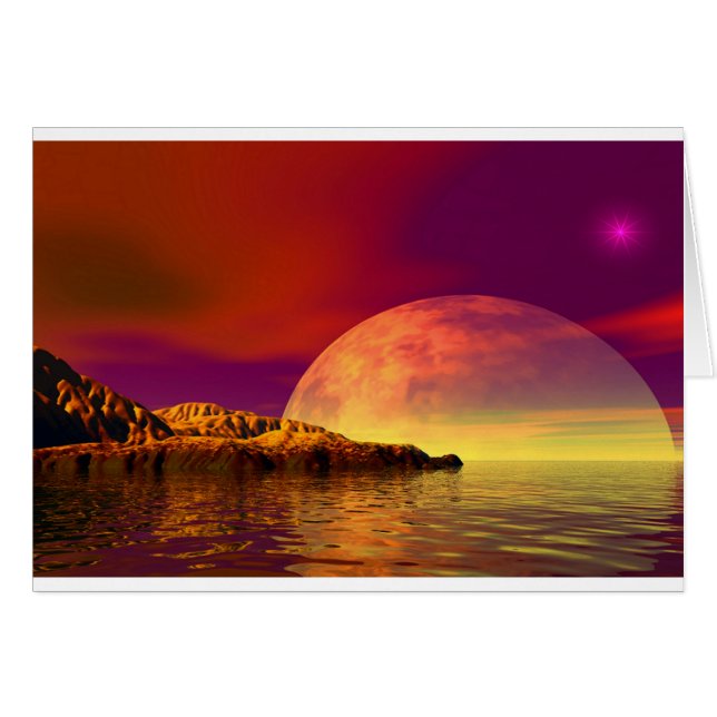 Cartão sonhos à luz da lua (Frente Horizontal)