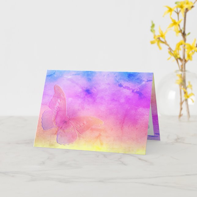 Cartão [Sonhos de Aquarela] Cartazes Moles de Pastel (Flor Amarela)