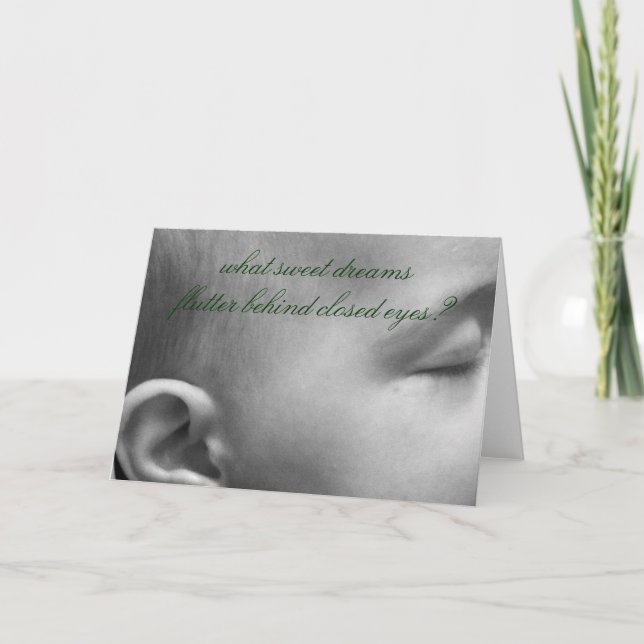 Cartão Sonhos de bebês (Frente)