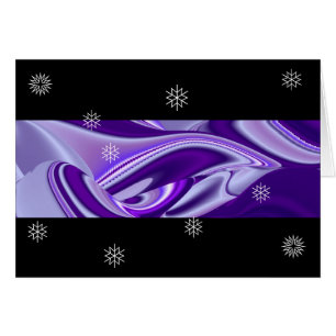 Cartão Sonhos de neve roxa, Abstrato Fantasy Arte Arco-Í