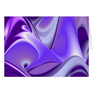 Cartão Sonhos de neve roxa, fantasia Abstrato