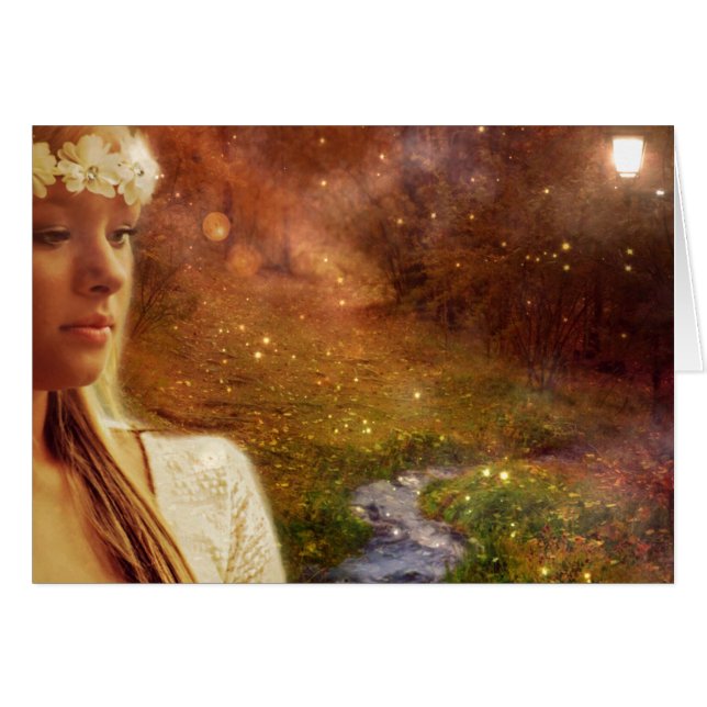 Cartão Sonhos do conto de fadas (Frente Horizontal)