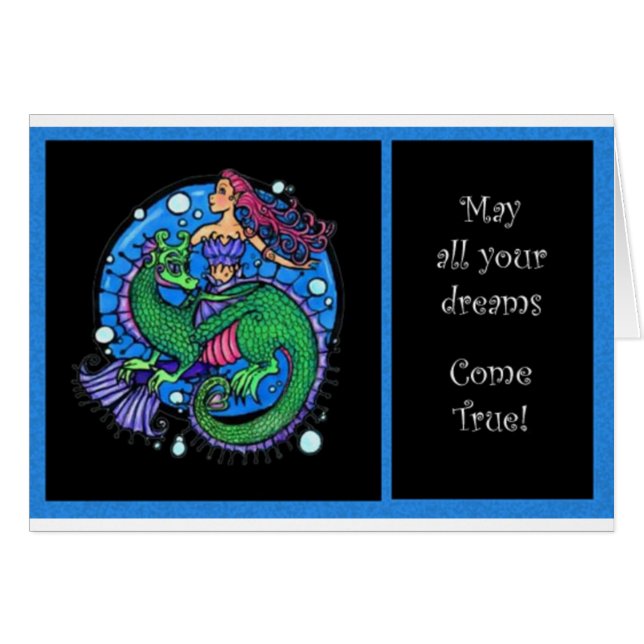 Cartão Sonhos do mar (Frente Horizontal)