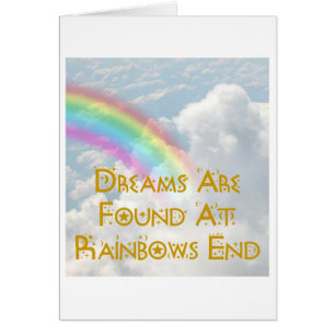 Cartão Sonhos Encontrados No Rainbows End