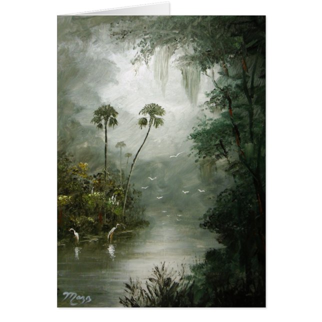 Cartão Sonhos enevoados do rio (Frente)