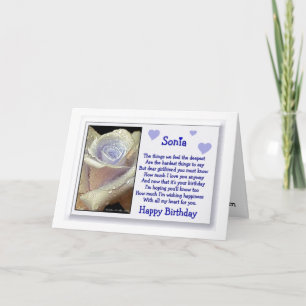 Cartão Sonia / Parabéns