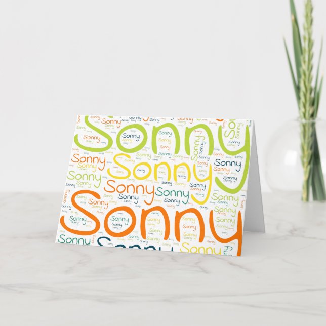 Cartão Sonny (Frente)
