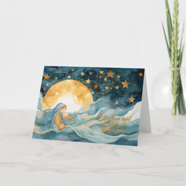 Cartão Sono Celestial Natal (Frente)