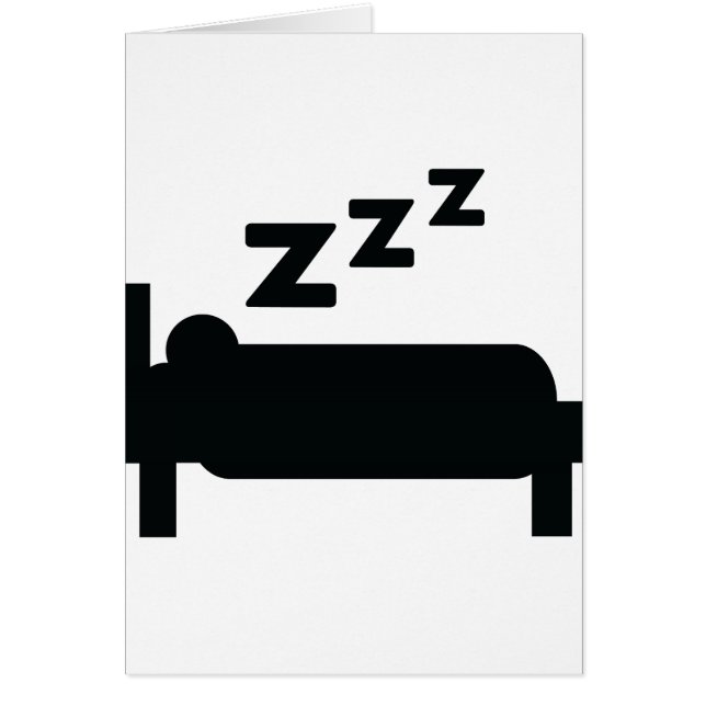 Cartão sono do zzz do sleepyhead (Frente)