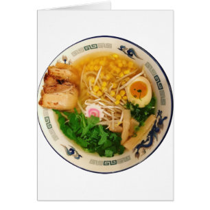 Cartão Sopa de macarronete dos Ramen da carne de porco