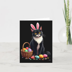 Cartão Soquete de Ovo de Gato de Coelho da Páscoa