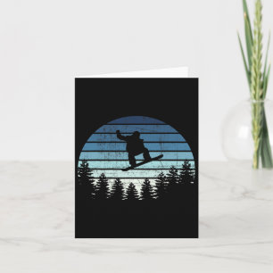 Cartão Soquete de Snowboard Retroativo Distinto