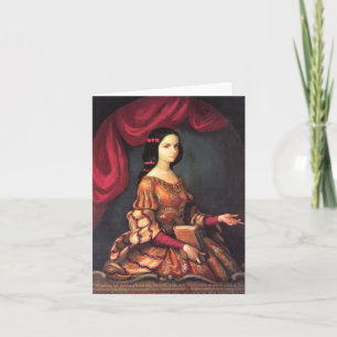 Cartão Sor Juana a los 15 años J. Sánchez Fine Art