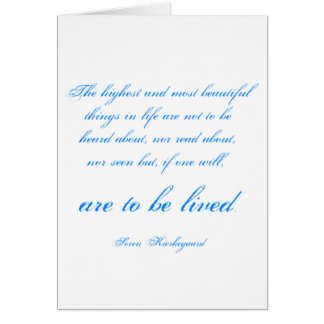 Cartão Soren Kierkegaard