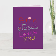 ‘Sorria Jesus Te Ama’ Citação Cristã