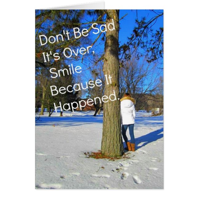 Cartão Sorria Porque Aconteceu (Frente)