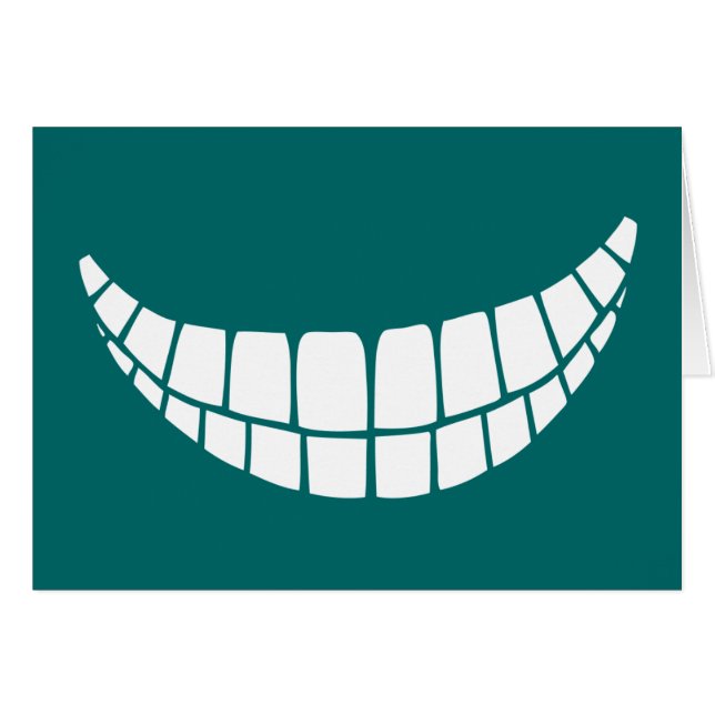 Cartão Sorrir forçadamente II (Frente Horizontal)