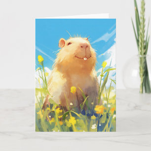 Cartão Sorriso Bobo de Capivara