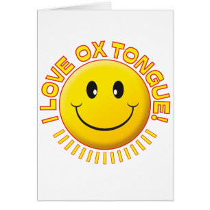 Cartão Sorriso da língua do boi