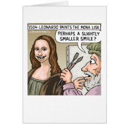 Cartão Sorriso de Mona Lisa