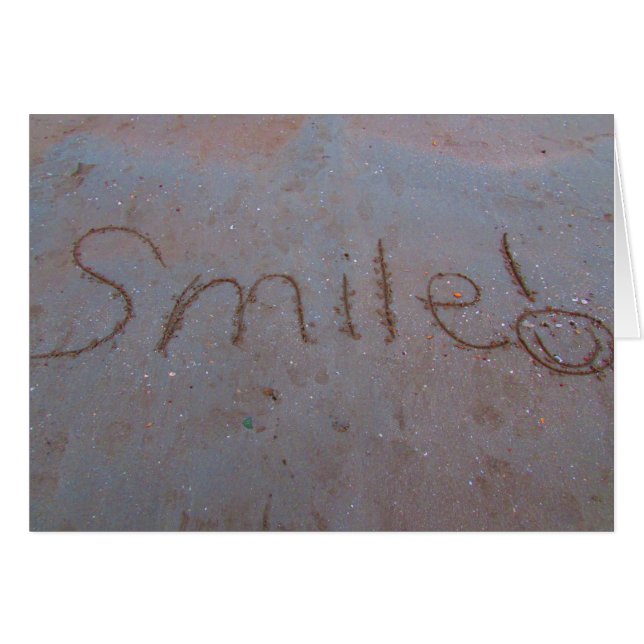 Cartão sorriso de praia (Frente Horizontal)