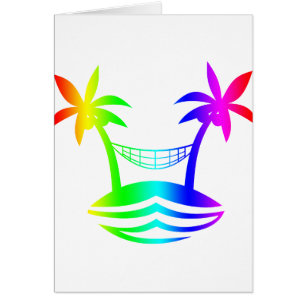 Cartão sorriso rainbow.png da praia do hammock da palma