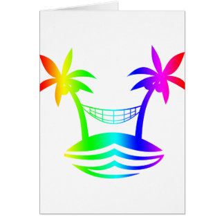 Cartão sorriso rainbow.png da praia do hammock da palma
