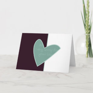 Cartão Sorry For Your Loss