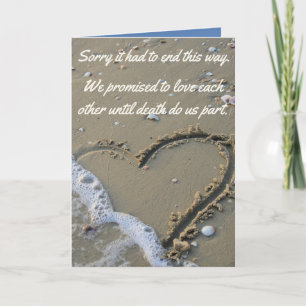 Cartão Sorry It Had To End This Way Funny Breakup Card