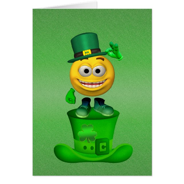 Cartão Sorte do irlandês (Frente)