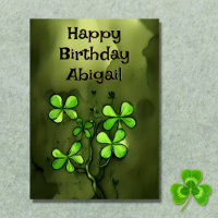 Sorte personalizada do aniversário dos Irlandeses 