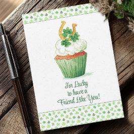 Cartão Sorte ter um amigo como você Dia de São Patrício