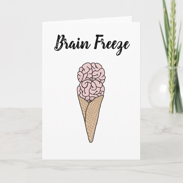 Cartão Sorvete Brain Freeze (Frente)