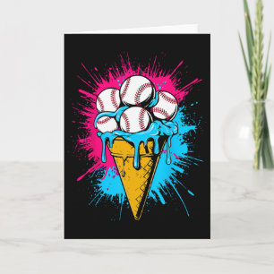 Cartão Sorvete Bysebyll Drip Aquarela Homens Juventude Me