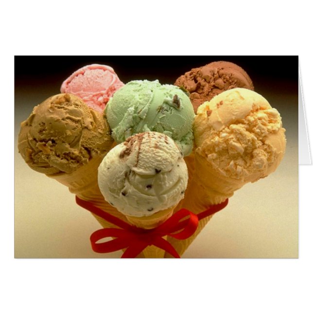 Cartão Sorvete Cones! (Frente Horizontal)