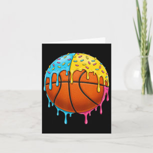 Cartão Sorvete De Basquete Com Prensas Coloridas
