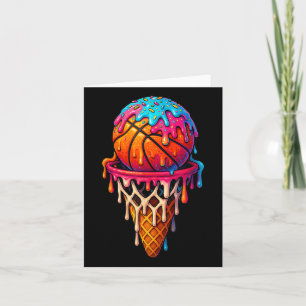Cartão Sorvete De Basquete Para Meninas Jovens Bas