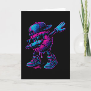 Cartão Sorvete Drip Sketll Para Meninos Divertido Dabbing