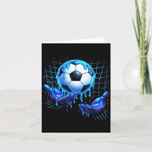 Cartão Sorvete Gotejante de Futebol Gotejante Engraçado P