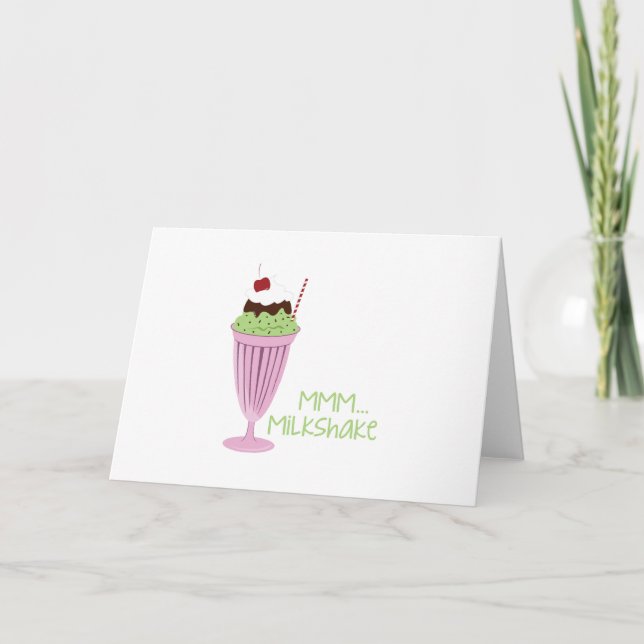 Cartão Sorvete Milkshake (Frente)